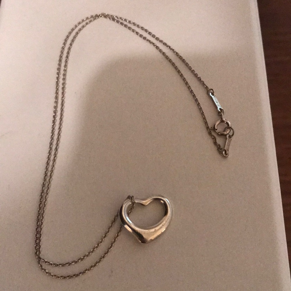 Tiffany & Co.- Elsa Peretti open heart necklace